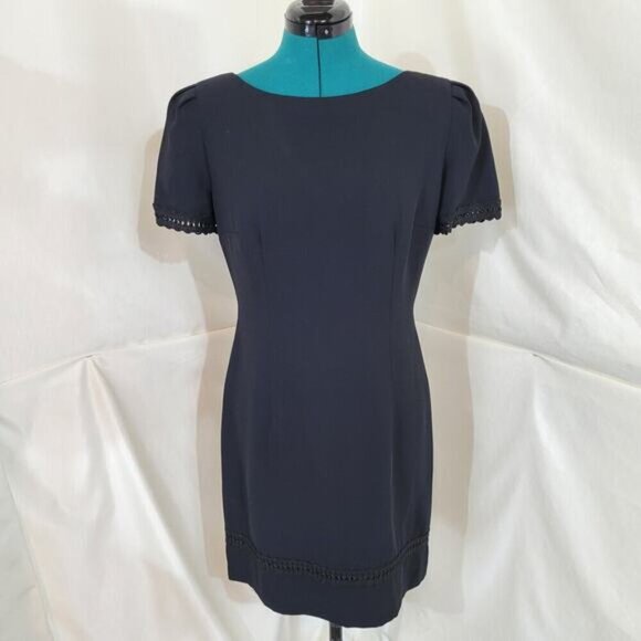 Vintage 1980s Donna Morgan Little Black‎ Dress - Size 8 - Picture 2 of 8